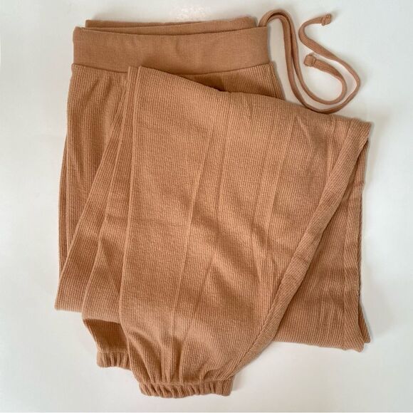 Skims Brushed Waffle Jogger - Ochre - 4x - Picture 2 of 9